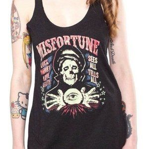 Discontinued!! Misfortune Women's Charcoal Racerback Tank S-M-L